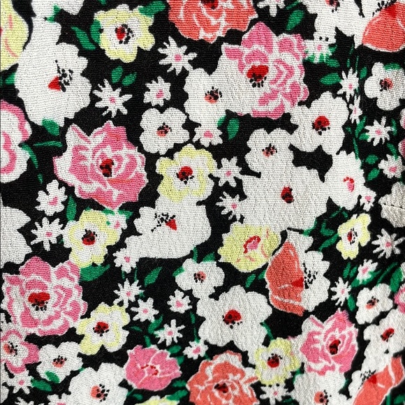 White and Pink Casual Midi Sundress with Crew Neck - Picture 4 of 10